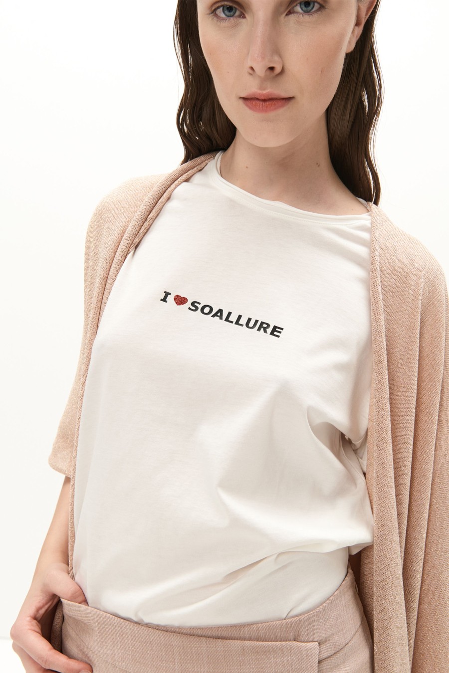 SoAllure T-Shirt I Love Soallure Basic Variante Unica Felpe E T-Shirts