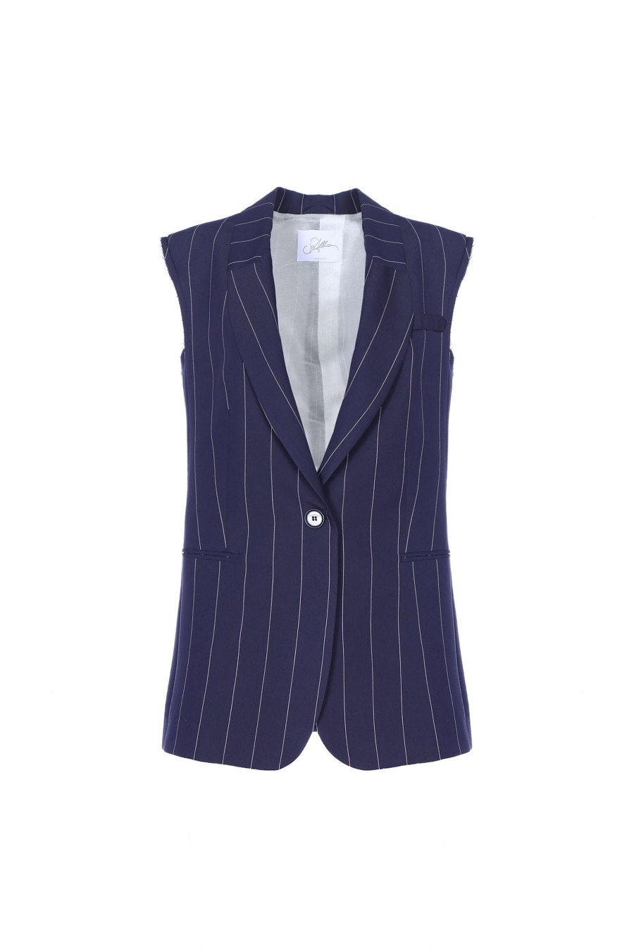 SoAllure Gilet Lungo Gessato Giacche E Gilet