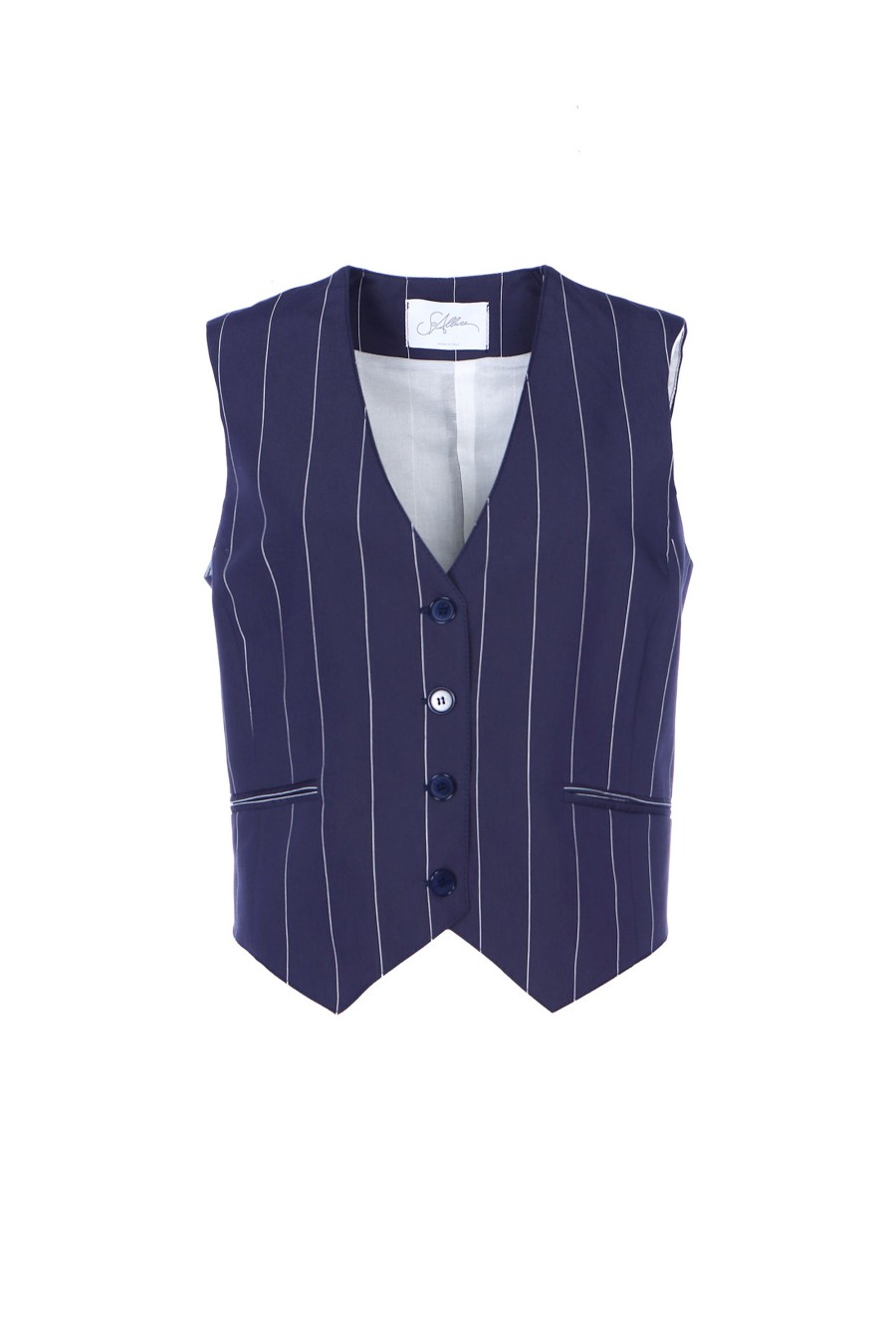 SoAllure Gilet Gessato Tre Bottoni Giacche E Gilet