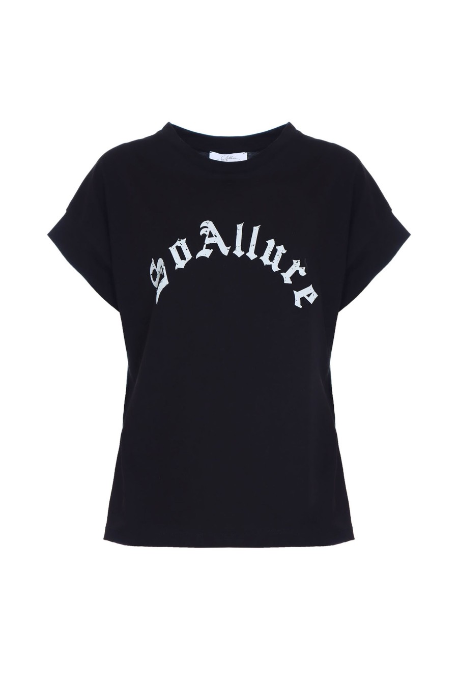 SoAllure T-Shirt Jersey Basic + Stampa Black Felpe E T-Shirts